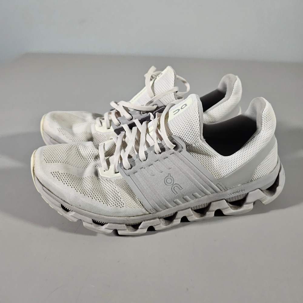 On Cloudswift Running Shoes Mens 13 Grey White CloudTec Helion 3MD10240608